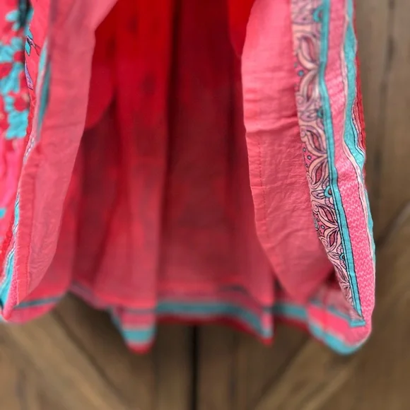 eShakti Bright Elephant Floral Print Cotton Lined Mini Skirt Size XS - Picture 5 of 8